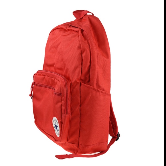 Converse Go2 Backpack Orange Laptop Unisex Pocket Zip 10017261-A05 - Picture 2 of 4